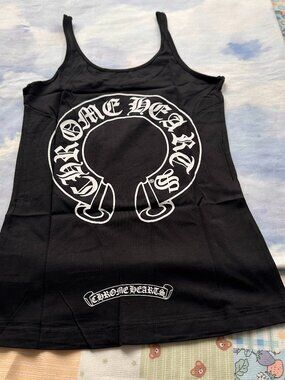 Chrome Hearts Horseshoe Print Slim Fit Camisole In Black